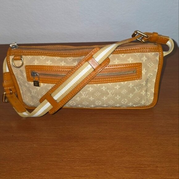 Louis Vuitton Mini Monogram Kathleen Pochette Shoulder Bag – Y2K 2004 Linen - Picture 1 of 16